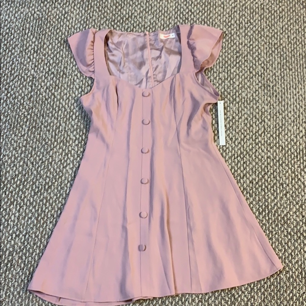 Sweet pink cap sleeve dress